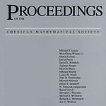 Cover of Proceedings of the American Mathematical Society